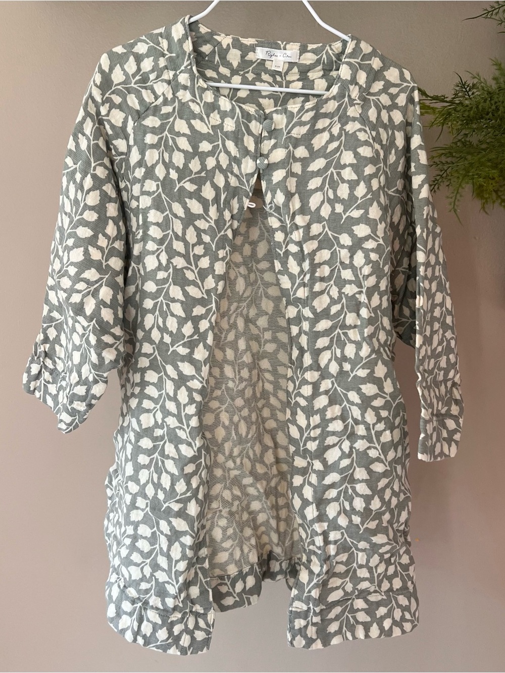 Rylee + Cru open jacket top